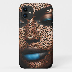 iPhone / Femme coque ipad Cuivre bleu Mosiac