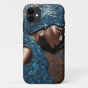 iPhone / Femme coque ipad Mosiac Cuivre bleu