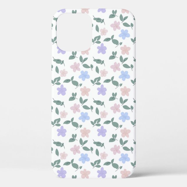 iphone floral pattern phone case (Back)