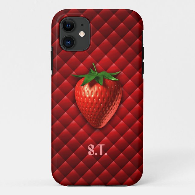 iPhone fraise 5 Coque (Dos)