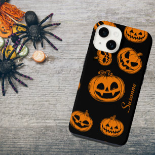 Coque Pour iPhone 14 Halloween Citrouille Motif Téléphone 14 Coque