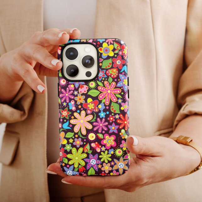iPhone Hippie Fleur | 60s Hippie coque iphone-Mate (Créateur téléchargé)