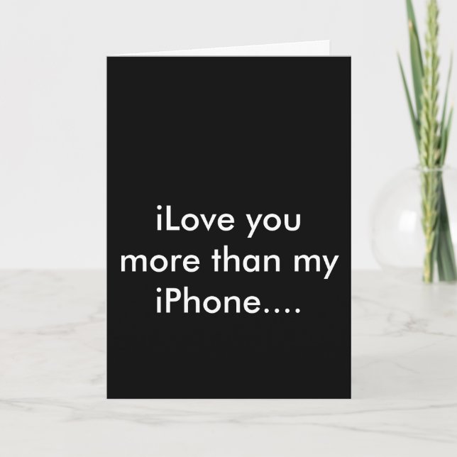 iPhone iLove appy Valentines card (Front)