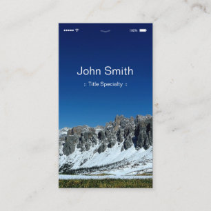 iPhone iOS Customizable Flat UI Style Business Card