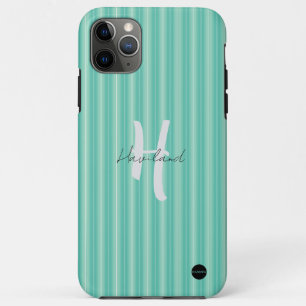 iPhone / iPad case Aqua Green Stripe