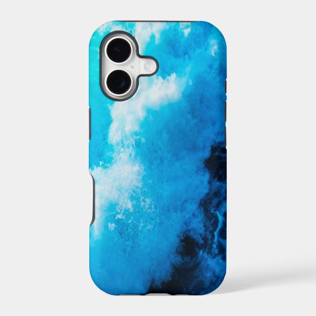 iPhone / iPad case - Blue Ocean Wave (Back)