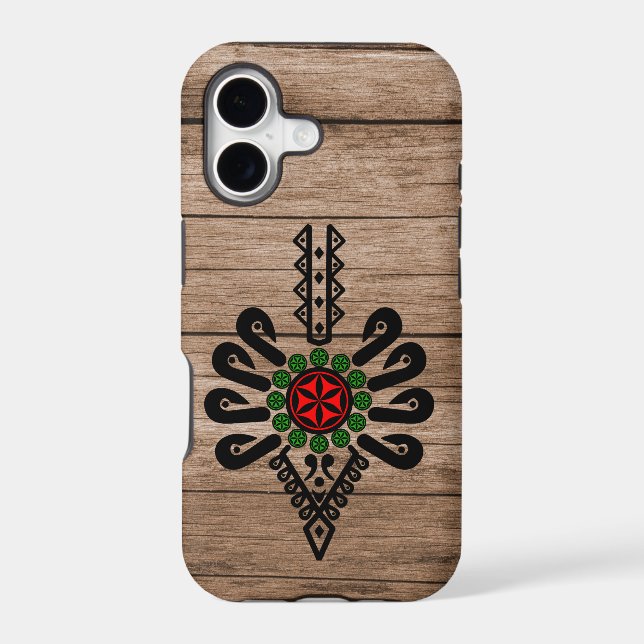 iPhone / iPad case Folk pattern of Polish highland (Back)
