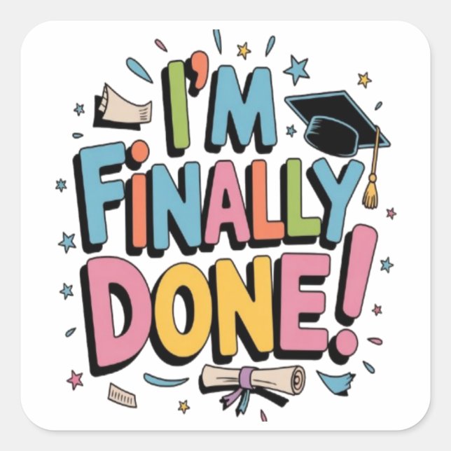 iPhone / iPad case Square Sticker (Front)