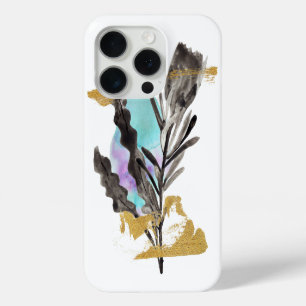 iPhone /iPad case with Protea flower, gold texture