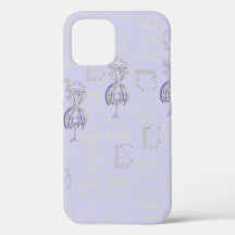 Iphone/iPad flatcover lila with maniqui.