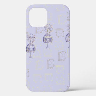 Iphone/iPad flatcover lila with maniqui. iPhone 12 Case