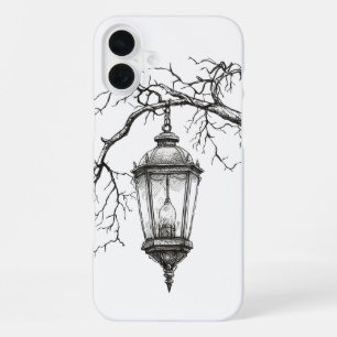 iPhone 16 Plus Lampe de rue vintage esthétique   Coque de télépho