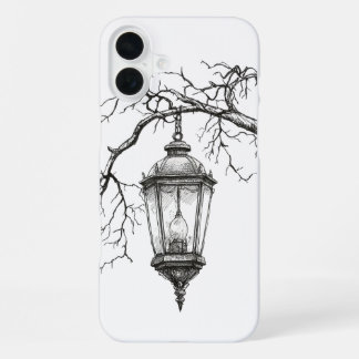 iPhone 16 Plus Lampe de rue vintage esthétique | Coque de télépho