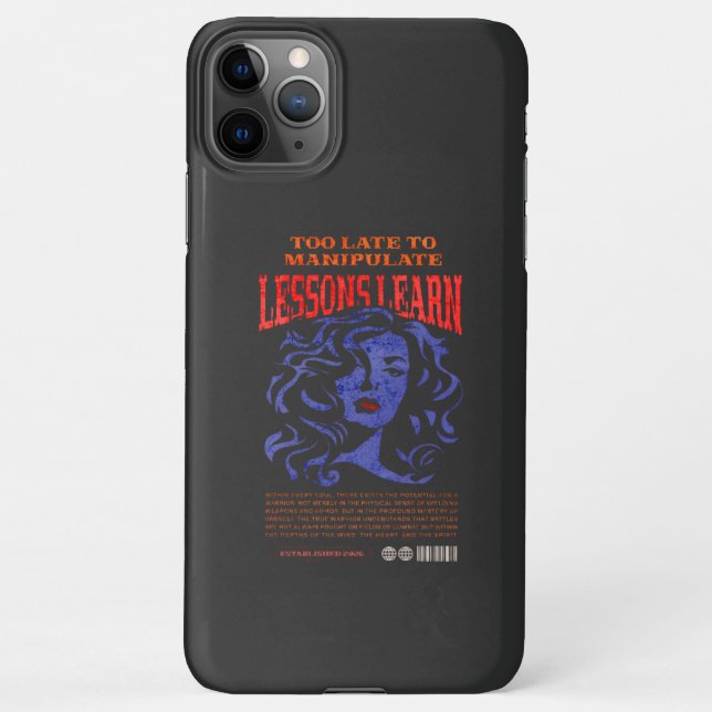 IPHONE MANIPULATE LESSONS LEARN PHONE CASE  (Back)
