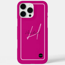 iPhone Modern Cell Phone Case w/ Name HAMbyWG