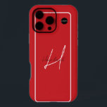 iPhone or Samsung Cell Phone Case w/ Name HAMbyWG<br><div class="desc">Cell Phone Case with your initial and name customizable to any colours, just choose the personalize and/or edit option to add your name and initial and to change the colours. Shown in red with a thin white customizable border, thin white initial and the name written in black. Shown using the...</div>