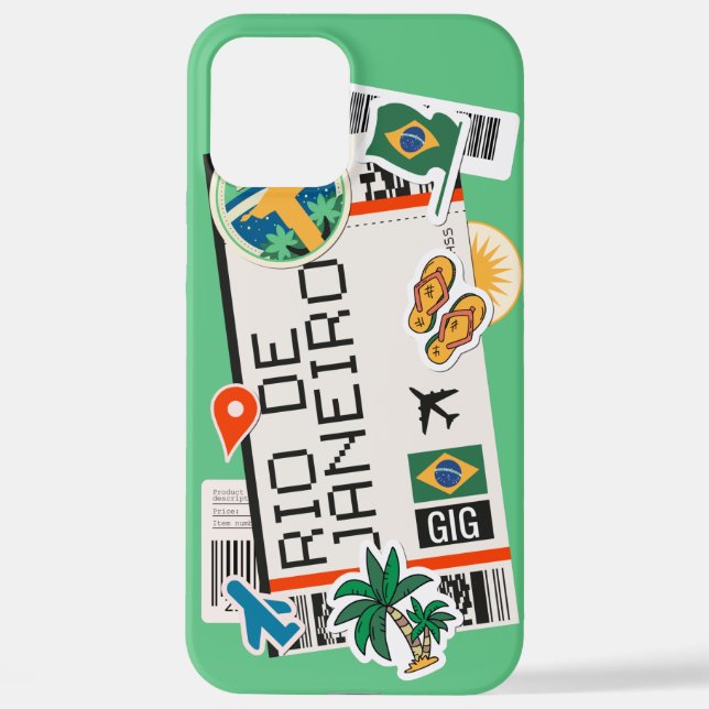 iPhone PASSE D'EMBARQUEMENT RIO DE JANEIRO BRÉSIL coque i (Verso)