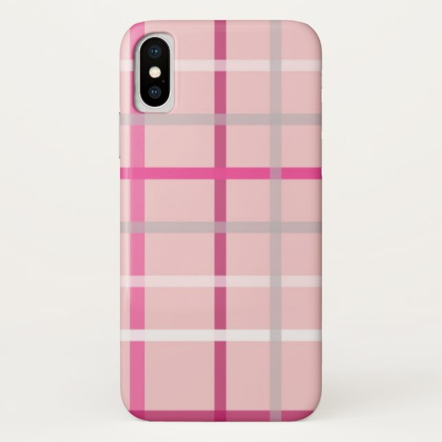 iPhone rose plaid / coque ipad (Dos)
