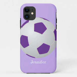 iPhone SE, 5/5s Case, Soccer, Purple, Personalized 11 Case