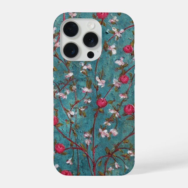 Iphone Slim Case-Multiple Sizes, Roses Case (Back)