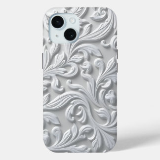 Iphone White Flourish / coque ipad