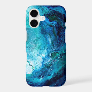 Iphone X case, Blue Ocean Wave