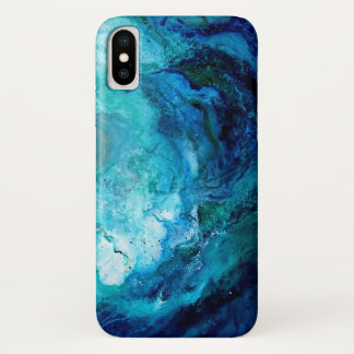 Iphone X case, Blue Ocean Wave Case-Mate iPhone Case