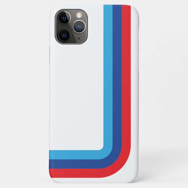 iPhone X, M Stripe BMW iPhone Case (Back)