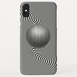 iPhone XS Max geometric optical art pattern cover. iPhone XS Max Case
