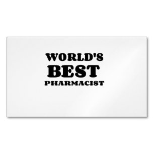 iPiccy-DesignWORLD'S BEST PHARMACIST Magnetic Business Card
