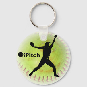iPitch Fastpitch Softball Keychain
