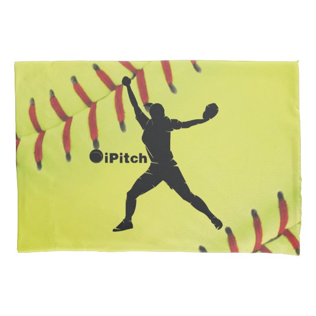 iPitch Fastpitch Softball Pillowcase (Front)