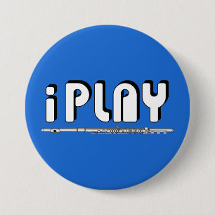 iPlay Flute 3 Inch Round Button