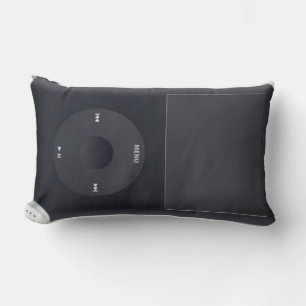 iPod Black and White Pillow