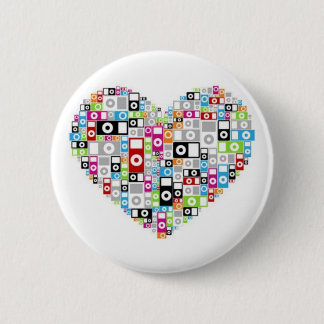 ipod heart 2 inch round button