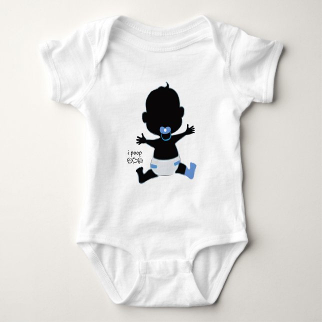 ipoop baby creeper - eat love pray (Front)