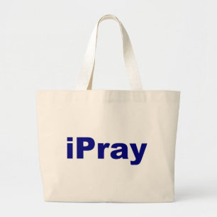 iPray Large Tote Bag