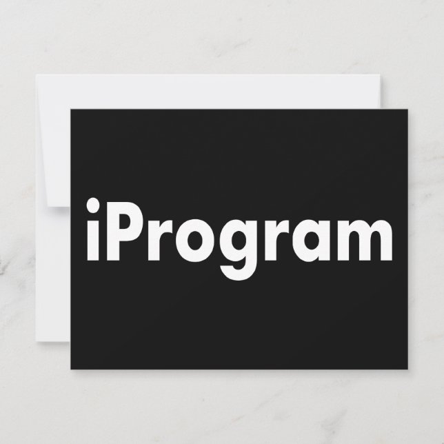 iProgram Invitation (Front)
