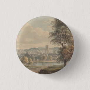 Ipswich from the Grounds of Christchurch Mansion - 1 Inch Round Button