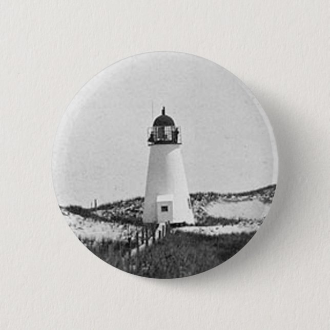 Ipswich Range Lighthouse 2 2 Inch Round Button (Front)