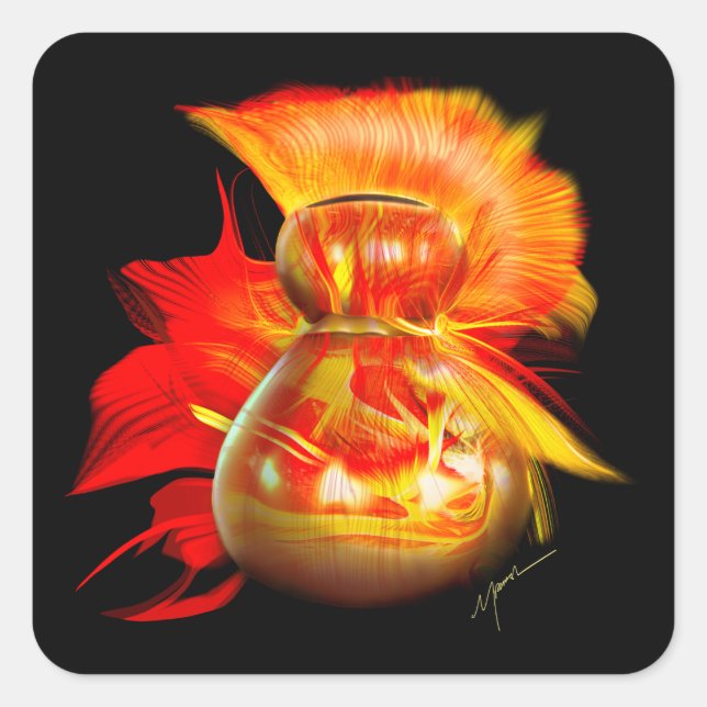 Ipu Hawaii Gourd instrument  Square Sticker (Front)