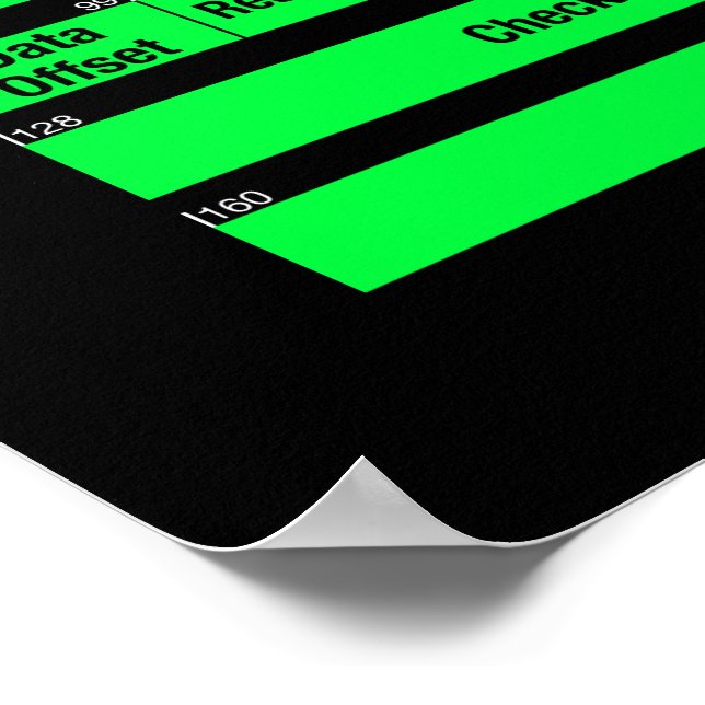 IPv4 and TCP Headers Poster (Corner)