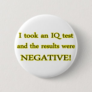 IQ Test 2 Inch Round Button
