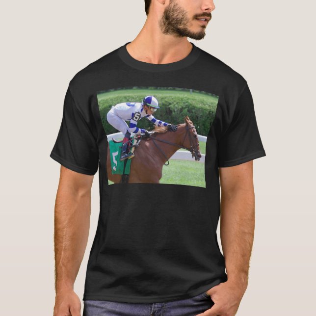 Irad Ortiz Winning with Irish Danzing T-Shirt (Front)