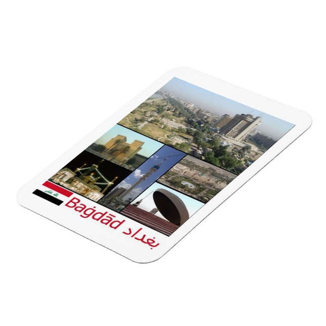 Irak - Bagdad Mosaic - Magnet (Côté Gauche)