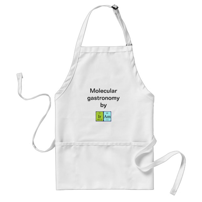 Iram periodic table name apron (Front)