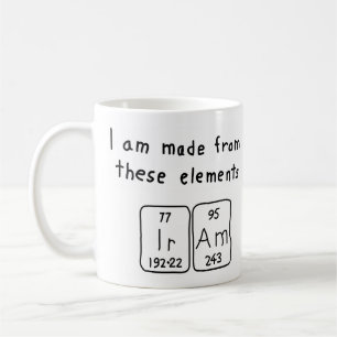 Iram periodic table name mug