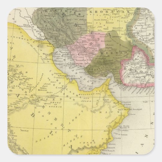 Iran and Saudi Arabia Square Sticker
