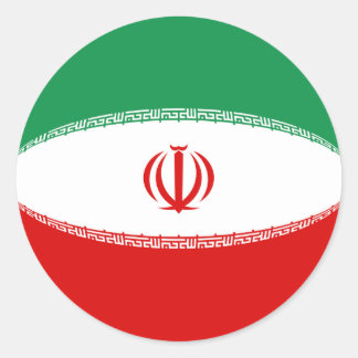 Iran Fisheye Flag Sticker