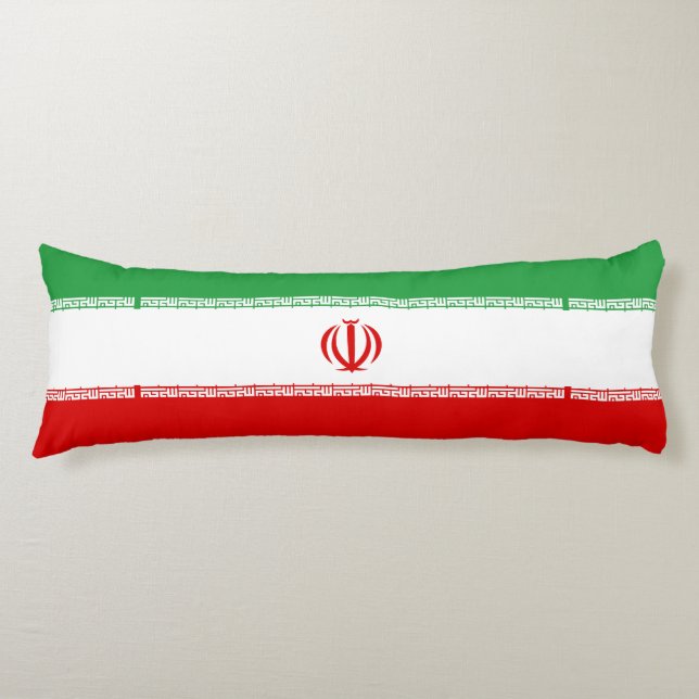Iran Flag Body Pillow (Front)